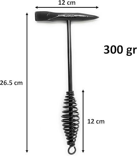ELCAN 500gr professioneller Schweißpickel zum Entfernen von Schweißschlacke als Hammer mit einer Pickel- oder Meißelseite, vollständig aus massivem Stahl mit Wärmebehandlung - Cheap-Us