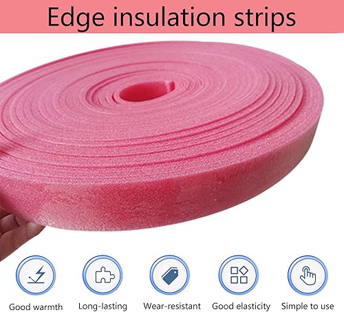 Randdämmstreifen für Ausgleichsmasse Selbstklebend 50mm x 5mm x 20m Randdämmung Behnfugenband für Fußbodenheizung (5cm) - Cheap-Us