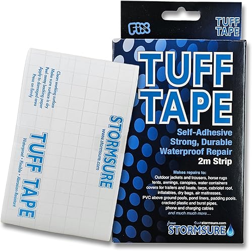 TUFF Tape Repair 2m - Lackreparaturlösung, selbstklebend, wasserfest, langlebig, durchsichtig - Cheap-Us
