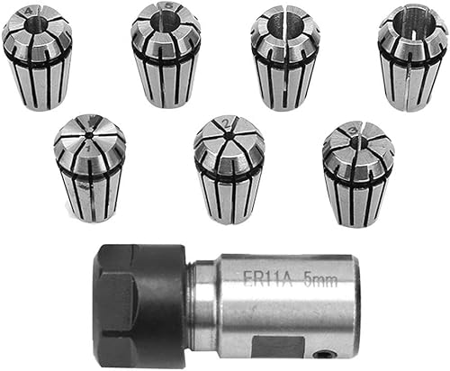 ER11 Präzisions-Federspannzangen-Set & ER11 5mm Motorwellenhalter Verlängerungsstange ER11 Spannzangenfutter für CNC-Graviermaschine & Fräsdrehwerkzeuge - Cheap-Us