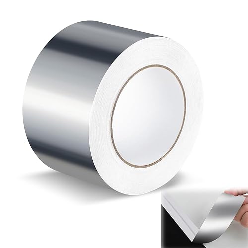 yotutun Aluminium Klebeband 60mm x 50m, 1 Rolle Wasserdichtes Alu Klebeband Hitzebeständig Dampfsperre Selbstklebendes Aluminiumfolienband Aluband zum Reparieren, Versiegeln, Isolierung - Cheap-Us