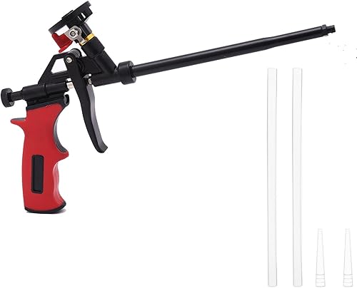 Vixzoid Schaumpistole PTFE mit Schalter No-Clean No-Reiniger PU Schaumpistole Bauschaumpistole mit Ergonomischer Griff Geeignet zum Abdichten, Füllen, Abdichten, für den Heim und im Büro - Cheap-Us