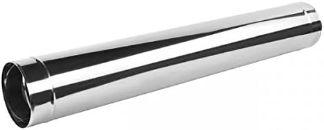 Ofenrohr aus Edelstahl, 80 mm/500 mm, Kaminrohr, Rauchabzugsauskleidung - Cheap-Us