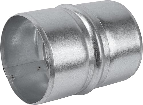 Vent Systems Rohrverbinder aus verzinktem Stahl, 80 mm, runde Lüftungskanalverlängerung – Metall-Schlauchkupplung – verzinkter Rohrverbinder - Cheap-Us