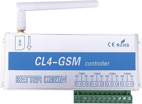 GSM-SMS-Anrufsteuerung, Heimsicherheitssystem mit Drahtloser Fernbedienung, Schalter für Bis zu 5 Telefonnummern, Steuerung Elektrischer Heimgeräte, Professionelle Installation - Cheap-Us