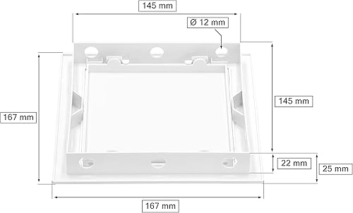 KOTARBAU® Revisionstür Revisionsklappe 15x30 cm zum Lackieren Schnappverschluss Revitür Inspektionstür Zugangstür Wartungsklappe Serviceklappe Trockenbau Reinigungsklappe Kunststoff Weiß - Cheap-Us