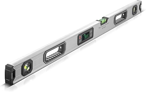 STAHLWERK Digitale Wasserwaage DW-1000 ST aus Aluminium mit 1000 mm Länge magnetische Richtwaage | Magnet-Wasserwaage | Aluminium-Wasserwaage | Digital-Wasserwaage | Winkelmesser - Cheap-Us