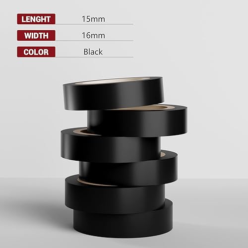 ytorgr 6 Stück Isolierband Farbig Set | 16 mm x 15m Universal Isolierband Dichtband für Verkabelungsprojekte und Reparaturen - Cheap-Us