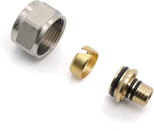 Vancoco 10 Stk. Klemmringverschraubung 16x2mm für Heizrohr Fußbodenheizung Hahnblöcke 3/4 '' Eurokonus - Cheap-Us