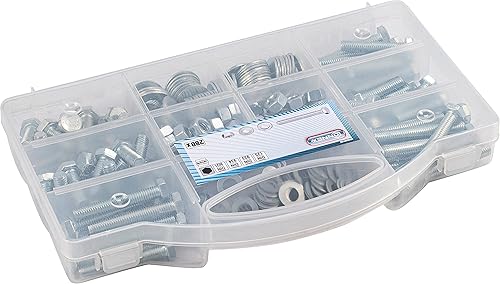 Connex Universalschrauben-Sortiment 1700-teilig - Diverse Größen - Senkkopf - TX-Antrieb - Vollgewinde - Gelb verzinkt / Schrauben-Set / Sortimentskasten / DP8500132 - Cheap-Us