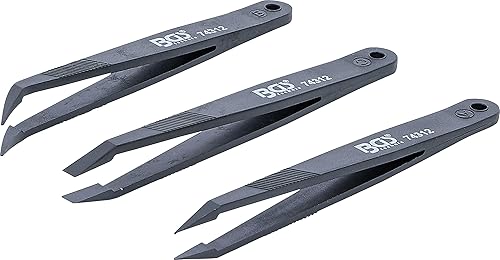BGS 74312 | Kunststoff-Pinzetten-Satz | 3-tlg. - Cheap-Us