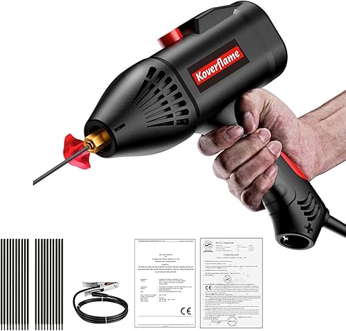 Koverflame Tragbares elektrisches Schweißgerät, Schweißwerkzeugsatz, 220-V-Handlichtbogenschweißgerät, Mehrzweck-Lichtbogenschweißgerät, automatisches Haushaltsschweißgerät (Black-1000H) - Cheap-Us