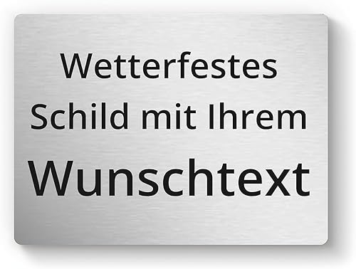 Schild selbst gestalten, individuelles Schild f. draußen als Namen, Hausnummer & Straßennamen, Hausnummernschild, Namensschild, Firmenschild, personalisierbar & wetterfest - Cheap-Us