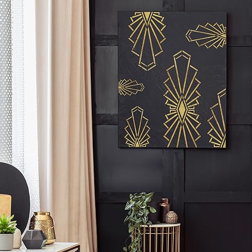 NAKLEO Malschablone für Handwerk A3 30x42cm, Klassiker Barockes Ornament Muster, Wiederverwendbare Kunststoff DIY & Scrapbooking Zeichenschablone, Decoupage Kunst Vorlage, Wand Stoff Möbel Holz - Cheap-Us