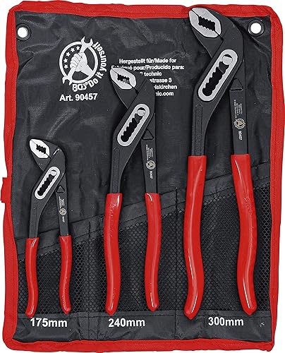 BGS Diy 90457 | Wasserpumpenzangen-Satz | 175 / 250 / 300 mm | 3-tlg. - Cheap-Us