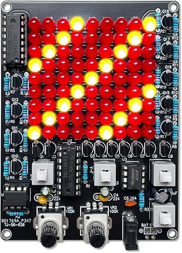 EIELE Multi-direktionale einstellbare Lauflicht löten bausatz LED-Licht Löten Kit löten Lernen Elektronik Baukasten für Erwachsene - Cheap-Us