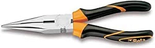 Beta 1166BM 160 - Zangen mit halbrunden backen, extralang, gerade, innengeriffelt, verchromt, griffe aus bimaterial - Cheap-Us