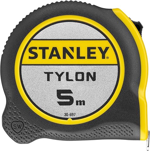 STANLEY Maßband Bandmaß Tylon 0-30-697 (5 m, Tylon-Polymer Schutzschicht, verschiebbarer Endhaken, Kunststoffgehäuse) - Cheap-Us