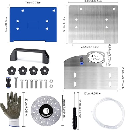 Winkelschleifer Ständer Für Fliesen 45° Fase Schneiden-Mit Anti Rutsch Matte,45 Grad Schneiden Keramik Stein Fase Werkzeug, Verstellbare Winkelschleifer Halterung Für 100-Typ Winkelschleifer - Cheap-Us