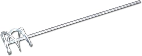 DEWEPRO® Wendelrührer - Wendel-Rührstab in Doppel-Spiralform verzinkt, Mörtelmischer ø70x500mm Mörtelrührer, Rührquirl zum Verrühren von pastösen Materalien - Cheap-Us