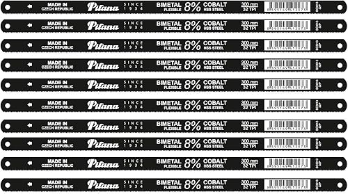 PILANA Bi-Metall Handsägeblatt für Metall 8% Cobalt 32 TPI - 10 Stück - Cheap-Us