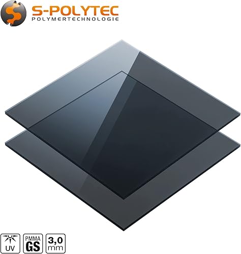 Acrylglas farbig, GS Platte, 3 mm stark, vielfältig verwendbar, INNEN & AUßEN, bruchfestes Marken Acrylglas für Lichtobjekte GS Platte (Grün, 20 x 30cm) - Cheap-Us