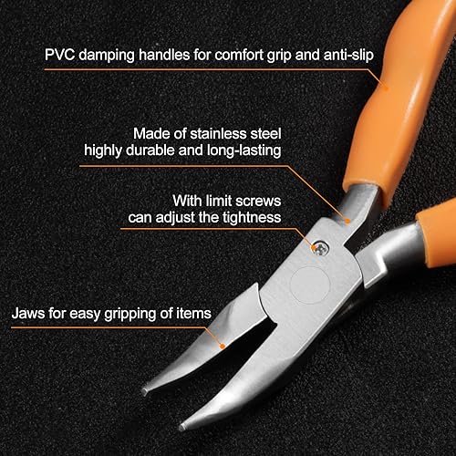 SPEEDWOX 15,2 cm flache Edelstahl-Brillenreparaturzange mit Schraubendreher und Reinigungstuch - Cheap-Us