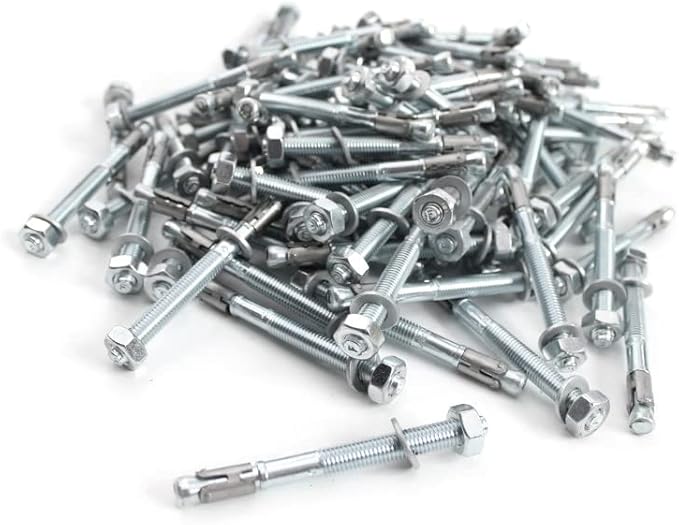 myMAW Schwerlastdübel 100 Stück Packung M10 Bolzenanker Schwerlastanker Dübel Blitzanker Anker M 10 Keilanker verzinkt - Cheap-Us