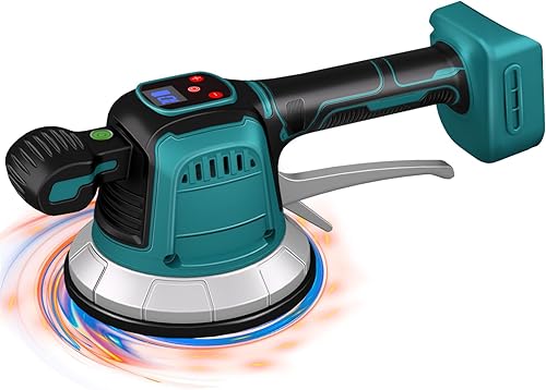 Fliesenrüttler für Makita 18V Batterie, Fliesen Vibrationsgerät, Elektrische Fliesenvibrator 14.8 mm Saugnapf 10 Gänge Einstellbar 160kg Aufnahmekapazität von Fliesen & Wandfliesen - Cheap-Us