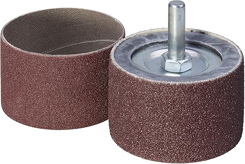 wolfcraft Schleifzylinder, Ø 45 mm I 2038000I Set mit 2 Schleifbändern I Körnung 80, 150 I für Holz, Metall, Kunststoff I 6 mm Rundschaft I für Bohrmaschinen - Cheap-Us