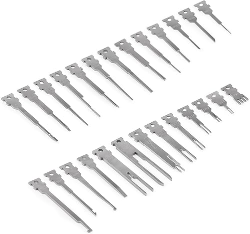 JRready ST5278 Ersatzspitzen für Stiftentfernungswerkzeug, 26 Stück, Stiftausdreher-Werkzeugspitzen, elektrisches Terminal-Entriegelungswerkzeug, kompatibel mit Deutsch AMP/TE Molex Delphi JST - Cheap-Us