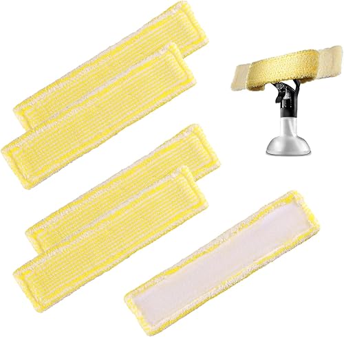 5 Stück kärcher Fenstersauger Ersatzteile, Fensterputzer Set Ersatzmikrofaser Wischbezug mit Kärcher WV2 WV5 Hoch Absorbierend Fensterputzer Kärcher Mikrofaser Wischbezug Effektiv Schmutz (Gelb) - Cheap-Us