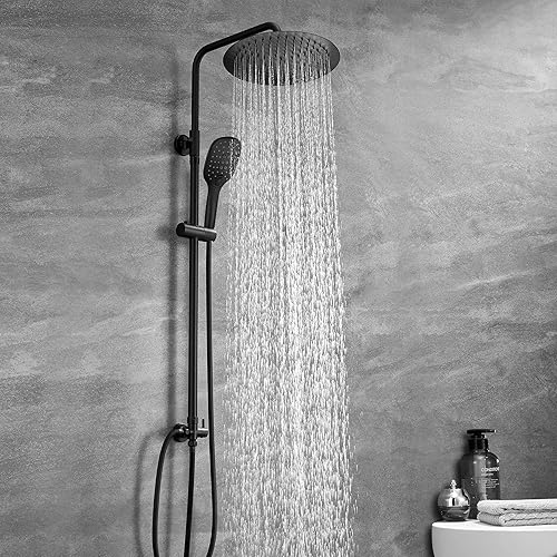 Görbach Edelstahl Duschsystem Duschset ohne Armatur Regendusche Überkopfbrauseset (SJ-E3030CP), Chrom - Cheap-Us