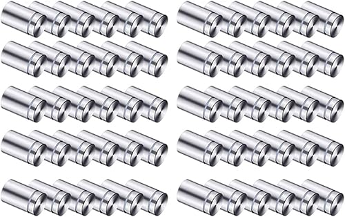 SBTRKT 60 Stück Schild-Abstandsschrauben, Werbeschrauben, Edelstahl-Wand-Abstandshalter, Glas- und Acrylnägel for Glaskunstwerke - Cheap-Us