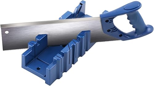 45-Grad-Gehrungssäge mit Aufbewahrungsbox, Robustes, Stabiles Winkelschneiden, Handgehrungssägen-Schrank-Set, Sägen-Aufbewahrung, Gehrungsbox, Winkelschlitz-Typen, Sägebox - Cheap-Us