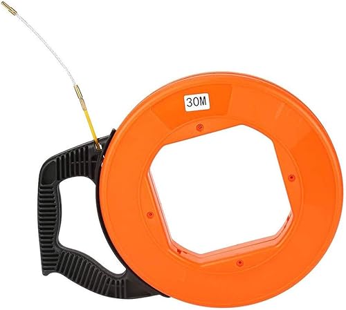 Kabeleinziehband 30 Meter Fiberglas Kabel Bandspulen Reel Puller Abziehvorrichtung Glasfaser Kabeleinziehgerät Kabel Werkzeug Elektriker Werkzeuge - Cheap-Us