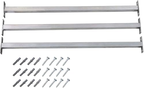 vidaXL 3X Fenster Sicherheitsstange mit Schrauben Einstellbar Fenstergitter Fenstersicherung Einbruchschutz Kellerfenster Sicherung 710-1200mm - Cheap-Us