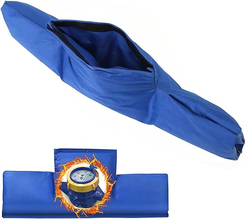 FairyPeach Isolierte Abdeckung für Wasserzähler, 55x25cm Wasserzähler Isolierabdeckung, Universal Wasserzähler Frostschutz, Verdicken Frostschutzabdeckung für den Wasserhahn, Winterrohrschutz - Cheap-Us