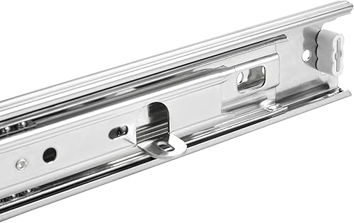 1 Paar Vollauszüge KV4-45-H45-L500-NF mit Auflagelaschen (Länge 500 mm eingeschoben Traglast 45 Kg) Schubladenführungen für Holzschubladen von Sotech - Cheap-Us