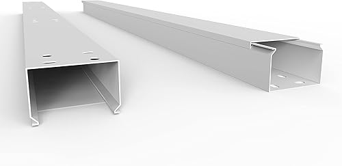 SCOS Smartcosat SCOSKK87 20 m Kabelkanal (L x B x H 2000 x 60 x 40 mm, PVC, Kabelleiste, Schraubbar) weiß - Cheap-Us