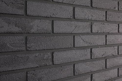 Wandverkleidung Elabrick MADAGASKAR, Flexibler Verblend ziegel, wandverkleidung aussen, ziegelsteine, ANTHRACITE, 50x210mm, fassadenverkleidung aussen / wandverkleidung innen. einfache Installation. - Cheap-Us