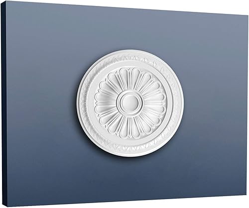 Deckenrosette mit grafischer Blume R14 - Cheap-Us