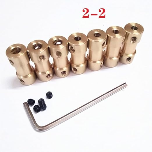 BOXONLY D9 mm x L 20 mm Messingschaft starre Kupplung Stecker Motor Adapter Kupplungen, starre Kupplung, 3,17 mm auf 5 mm - Cheap-Us