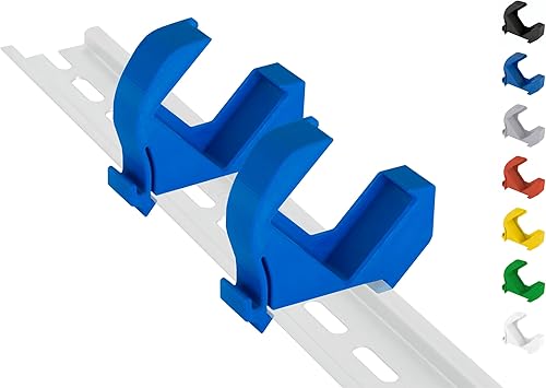 Hutschienenhalter/Adapter 'Mini' für Shelly-MINI DIN Rail bracket (35mm) (2er-Set Blau, Prime) - Cheap-Us