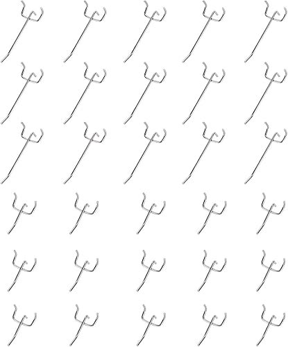 Sewokon 30 x lochwandhaken,lochwand haken stecktafel haken werkzeugwand haken für Werkzeughalter Wand, Garage, Regal, Werkstatt(5cm, 10cm) - Cheap-Us