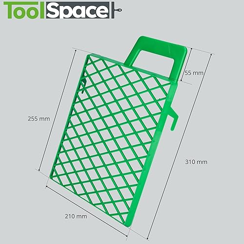 ToolSpace Abstreifgitter für Wandfarbe 10 Stück Farbgitter - 21 x 25,5 cm - Grün Kunststoff Malergitter Abstreichgitte, Malergitter für Farbe Malerzubehör, Abtropfgitter, Farbabstreifer, Malerwerkzeug - Cheap-Us
