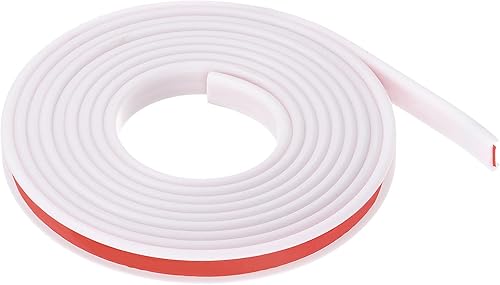 sourcing map U-förmiges Kantenband, 15/32 Zoll x 9,8 Fuß (12 mm x 3000 mm), Selbstklebender Flexibler TPE-Furnierkantenkantenschutz für die Reparatur von Möbeln, Schränken und Tischen, weiß - Cheap-Us