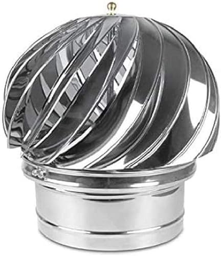 Kaminaufsatz säurebeständigen Edelstahl drehbarer Kugelaufsatz Schornsteinaufsatz Lüftungsaufsatz Ofen Schornsteinhaube Schornsteinabdeckung (180mm) - Cheap-Us