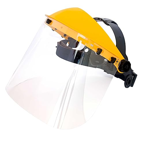 Viwanda Pro-Gesichtsschutz SE3740 mit klarem PC-Visier - Professioneller Gesichtsschutzschirm EN 166 Gesichtsvisier - Cheap-Us