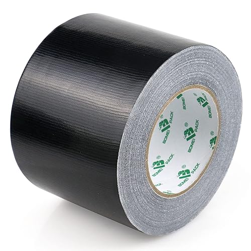 BOMEI PACK [50m x 100mm Panzertape Schwarz Wasserfest, extreme Panzerband handreißbar Gaffa Tape, Duct Tape - Cheap-Us